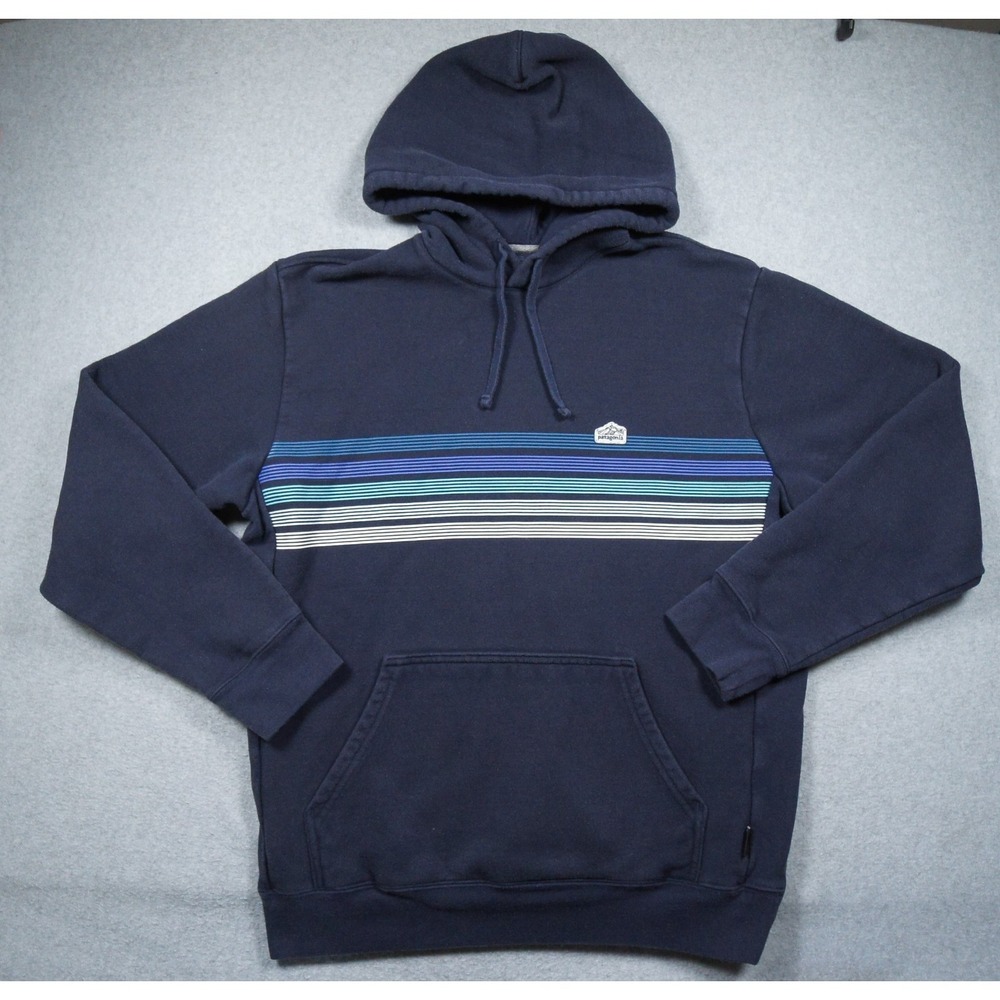 Patagonia Sweatshirt Mens Large Blue Uprisal Hoodie Pullover Outdoors Casual
